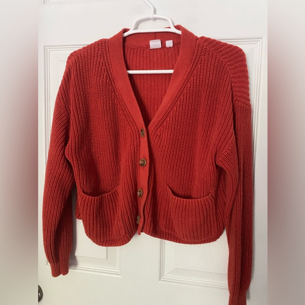 GAP Rust Girl’s Heavy Cardigan Sweater